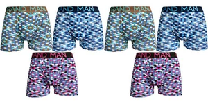Boxershorts Unterwäsche 6 er Pack GRAND MAN Herren Baumwolle Art 2011 Gr. M-XXL - Bild 1 von 15