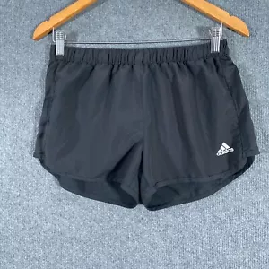 Adidas Shorts Womens Small Black Sweat Running Jersey Pull On Ladies Z50 - Picture 1 of 12