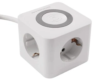 Multiprise cube BW-03 avec 3 ports USB, 3 prises 230 V et chargeur Qi - Mc Power - Afbeelding 1 van 6
