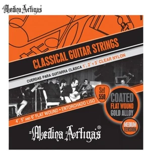 Medina Artigas 550 Golden Alloy Flatwound Classical Guitar Strings Med Tension - Picture 1 of 1