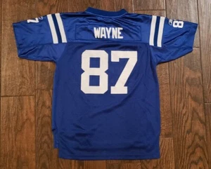 Vintage Indianapolis Colts REGGIE WAYNE jersey youth L NFL on field - Picture 1 of 9