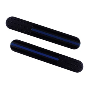 2pcs Aluminum Car Truck USA American Flag Pattern Car Side Fender Trim Badge - Picture 1 of 4