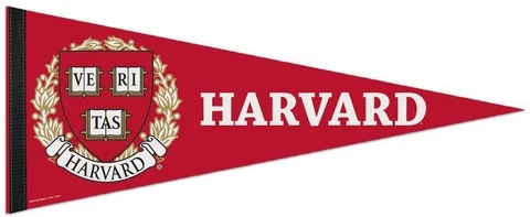 Harvard Crimson 12x30 Premium Wool Pennant [NEW] NCAA Sign Banner Wall Cave Cover