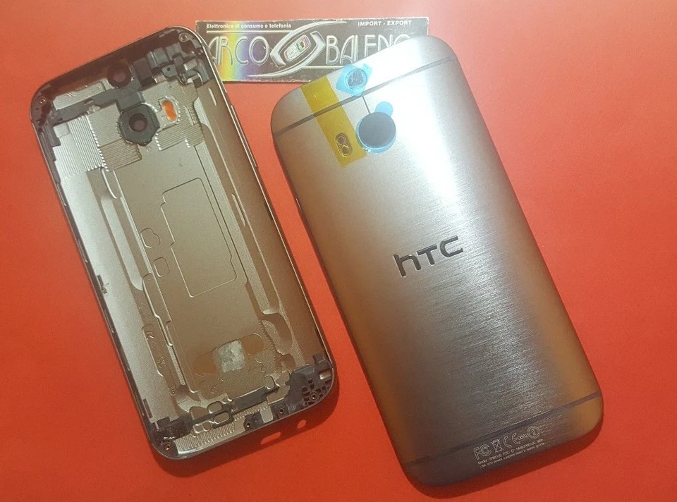 COVER BACK ORIGINALE HTC ONE M8 SCOCCA POSTERIORE GRIGIO FRAME GUN METAL - Immagine 1 di 1
