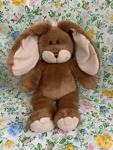 Vtg 90s Build A Bear Tan Pink Floppy Ears Easter Bunny Rabbit Plush Animal 18" - Picture 1 of 7