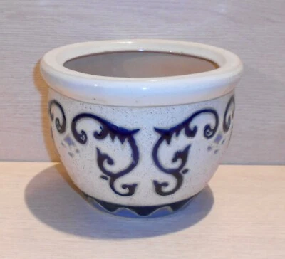 VASO DECORATIVO PORTAVASO COPRIVASO FIORIERA TERRACOTTA 2GA DECORATO A MANO - Bild 1 von 4