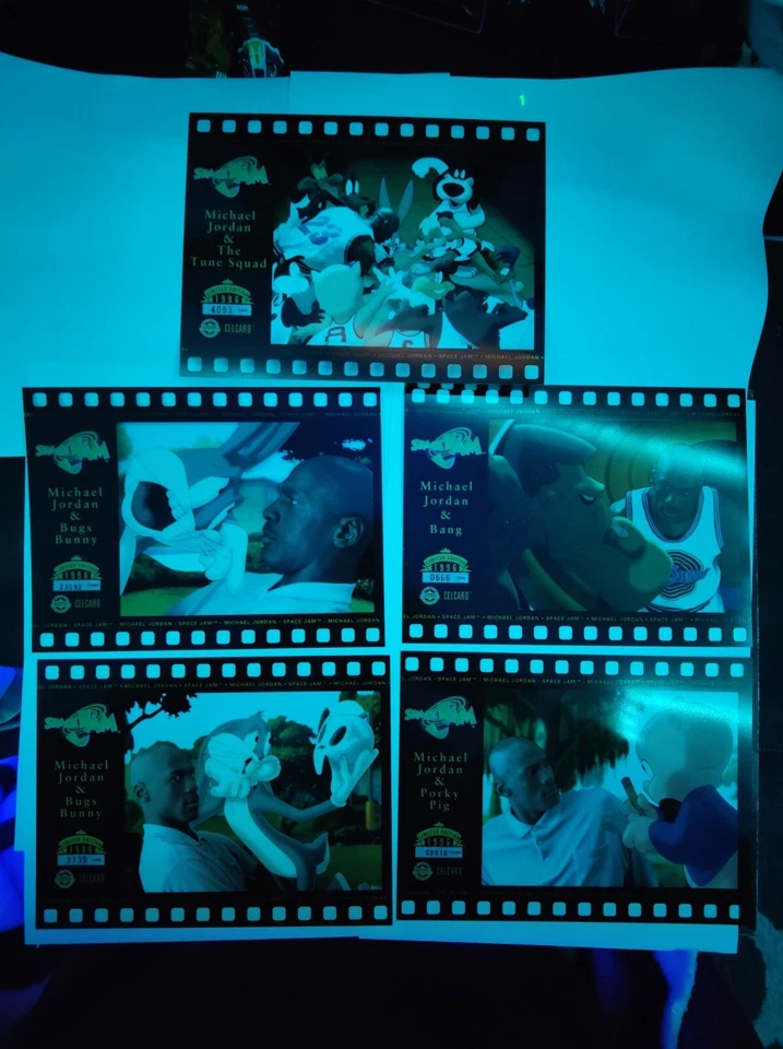 1996 cubierta superior Space Jam Michael Jordan Cell Celcard conjunto completo limitado  Foto 1 de 4