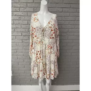 Vestido de muñeca bebé American Eagle floral de manga larga en niveles talla L - Imagen 1 de 13