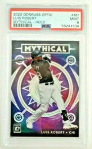 LUIS ROBERT 2020 Donruss Optic RC Rookie - Mythical Silver Holo #M1 COMO NUEVO PSA 9 - Imagen 1 de 3