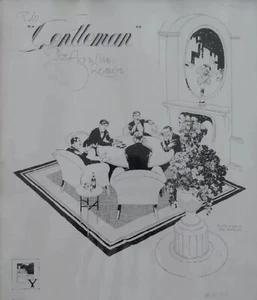 Cadena Aristides - Tinta original - Un caballero, por Agustín Remón - Imagen 1 de 1