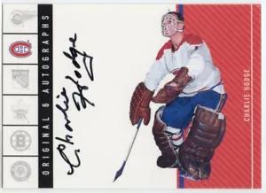 Seis autógrafos originales de Montreal Parkhurst 2003-04 #OSCH Charlie Hodge *85 - Imagen 1 de 2