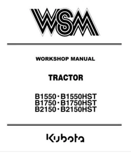 Kubota B1550 bis B2150HST Werkstatthandbuch heute geliefert - Bild 1 von 4