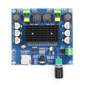 XH-A105 Bluetooth TDA7498 Wireless Digital Power Amplifier Stereo Board 2x100W - Picture 1 of 3