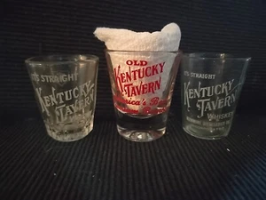 Vintage Rare Lot 1940's-60's Old Kentucky Tavern Bourbon Whiskey Shotglasses - Picture 1 of 5