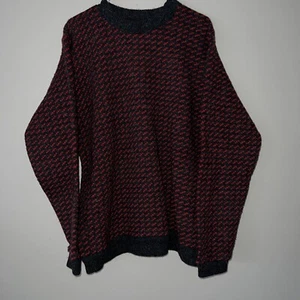 LL Bean Pullover Birdseye Vintage Nordic Fair Isle Grobstrick Herren Large Tall - Bild 1 von 8