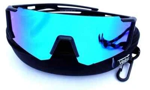 Velos™ Sport Sonnenbrille Baseball Softball polarisierte Sonnenbrillen schwarz/blau - Bild 1 von 8