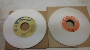 RECTIFICADORAS DE 6" CARBORUNDUM Y NORTON ALUNDUM 6X3/4X1-1/4ID. 2 PIEZAS - Imagen 1 de 3