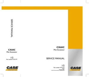 CASE CX60C MINI EXCAVATOR SERVICE MANUAL - Picture 1 of 1