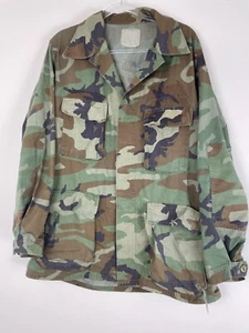 Chaqueta DE COLECCIÓN Ejército Grande Chaqueta Verde Bosque Camuflaje Combate Militar Fatiga - Imagen 1 de 11