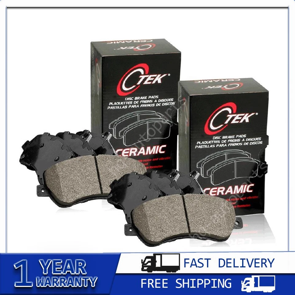 Juego de 2 pastillas de freno de cerámica delanteras + traseras centradas para Kia Sorento 2003 2004 2005 2006 Foto 1 de 4