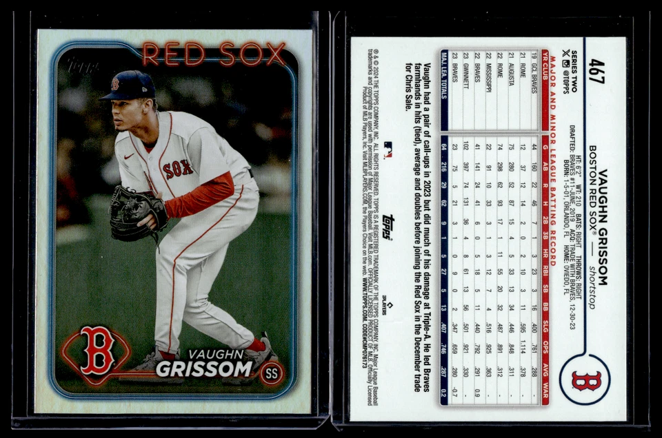 2024 Topps Series 2 Rainbow Foil #467 Vaughn Grissom - Image 1 of 1