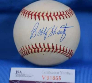 Bobby Shantz Jsa Coa Signed American League Oal Baseball Autograph Authentic - Picture 1 of 2