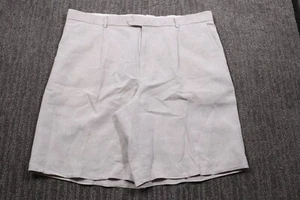 Murano European Linen Chino Shorts Pleated Front Lightweight Classic Men's 42 - Picture 1 of 14