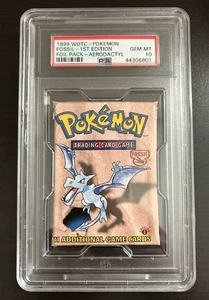 Pokemon Fossil 1st Edition AERODACTYL Artwork Pack PSA 10 GEM MINT QTY - Picture 1 of 2