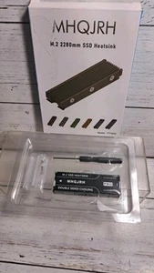 Dissipatore di calore M.2 2280 SSD Dissipatore di calore bifacciale, con pad termico in silicone per PC - Foto 1 di 6