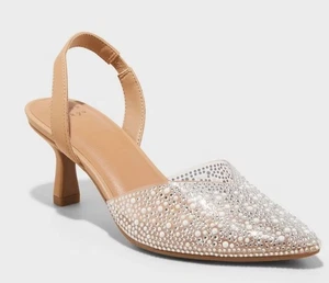 Tacones de gatito A New Day talla 8 para mujer Isabel adornados - Imagen 1 de 5