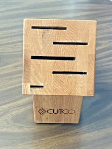 CUTCO | Blocco coltelli | 5 slot | Legno | Made in USA {EX/USED} - Foto 1 di 6