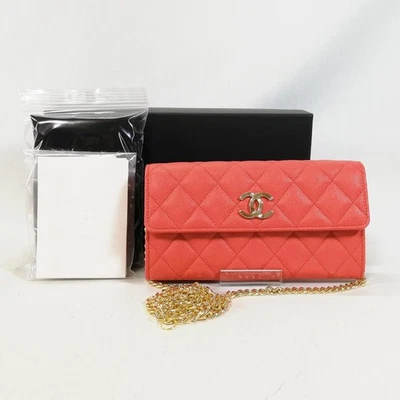 Cartera Larga CHANEL Caviar Matelass Rosa Regalo Regalo 1109b Foto 1 de 4