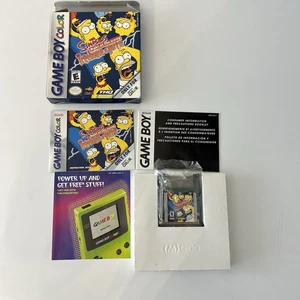 Los Simpson: La noche de los vivos Treehouse of Horror (Gameboy Color, 2001) Caja en caja original - Imagen 1 de 4