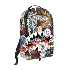 Auténtica MOCHILA PEGATINAS PACMAN SPRAYGROUND (B7820) - Edición Limitada - Imagen 1 de 3