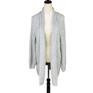 Cárdigan Cabi NUEVO CON ETIQUETAS 3472 L Catedral Gris Grueso Tejido Capas Abiertas Suéter - Imagen 1 de 12