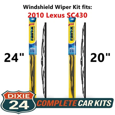 Rain-X Weatherbeater Windshield Wiper Kit fits: 2010 Lexus SC430 (24" & 20") Foto 1 de 4