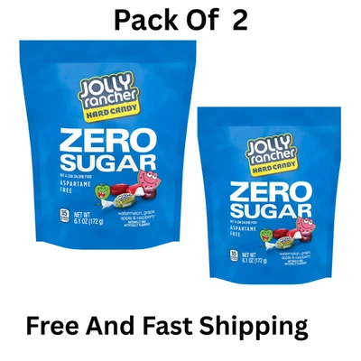 JOLLY RANCHER Zero Sugar Assorted Fruit Flavored Hard Candy Bag, 6.1 oz (Pack 2) - Image 1 of 2