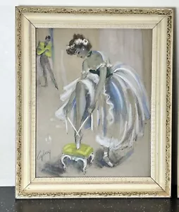 VINTAGE CYDNEY GROSSMAN DRAWING MID CENTURY MODERN BALLET DANCER PERFORMER 1950 - Picture 1 of 7