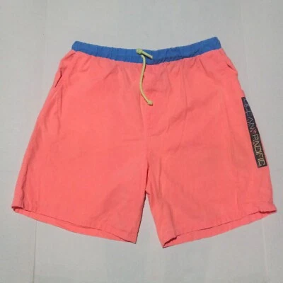Pantalones Cortos De Colección OP Ocean Pacific - Talla XL - Cordón - Bolsillos - Cintura Elástica Foto 1 de 4