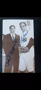 yogi berra Phil Rizzuto Autographed McCarthy Post Card New JSA Cert M - Picture 1 of 10