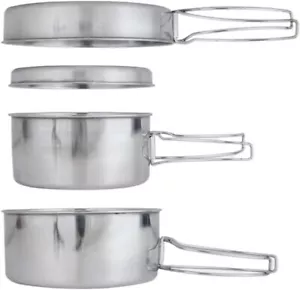 Backpacking Camping Cookware Mini Picnic Camping Cooking Mess Kit - Picture 1 of 7
