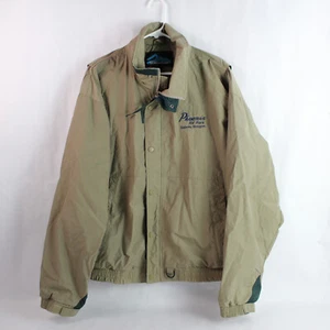 Tri-Mountain Men's XL Beige Jacket Collared Phoenix RV Park Salem OR Pre-Owned - Picture 1 of 5