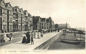 Seaford. The Esplanade Looking East # 8 de LL/Levy. Blanco y negro. - Imagen 1 de 1