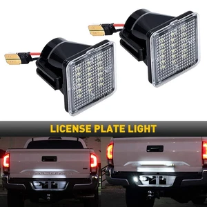 For 16-19Toyota Tacoma/14-19 Tundra Full LED Black License Plate Light Lamp6000K - Picture 1 of 12