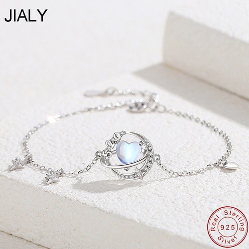 VALENTINO Bracciale JIALY European AAA CZ Surround Planet S925 Argento Sterling da Donna