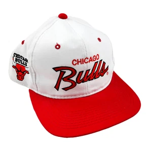 Vintage Chicago Bulls Sports Specialties Snapback Script Logo Double Line Twill - Picture 1 of 8