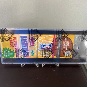 1990 Fleer Basketball Rack Pack Michael Jordan On Top Ewing Sticker Rückseite BBCE - Bild 1 von 4