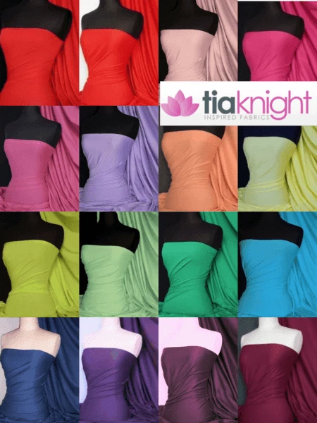 12 PACK (1/2 Metre) Single Jersey Knit 100% Light Cotton T-Shirt Fabric - Image 1 of 1