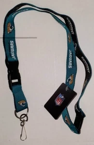 Jacksonville Jaguars Reversible Lanyard Teal & Black NFL 24"  I.D. Badge Holder - Picture 1 of 3