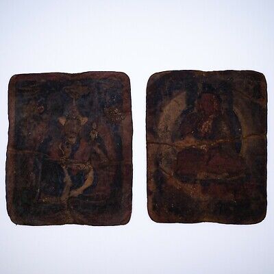 Antique Tibetan Or Mongolian Buddhist Tsakli Tsagli Initiation Cards 18th-19thc. • 152.89£